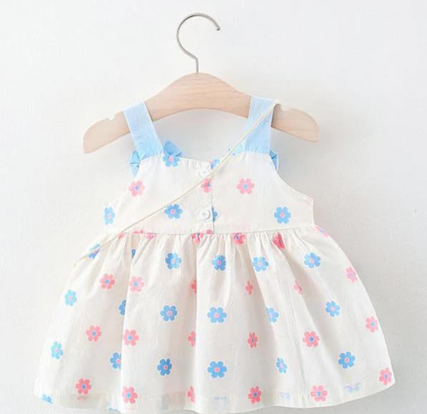 Breezy White Sleeveless Baby Girls Summer Frock