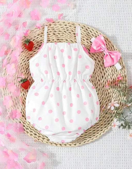 bow Babe Pink Onesie for 0-2 year Baby Girls
