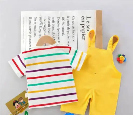 "Hello Yellow! Jumpsuit For 0-5 Years Kids