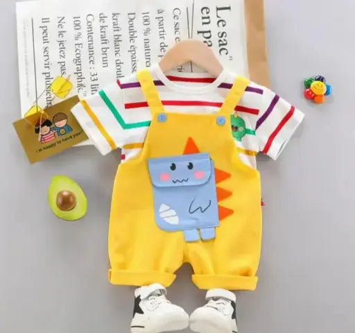 "Hello Yellow! Jumpsuit For 0-5 Years Kids